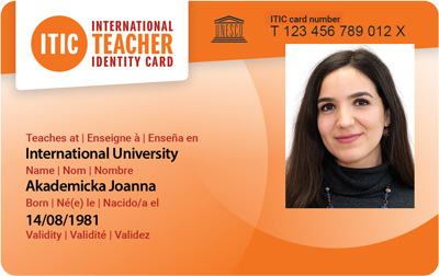 ITIC (INTERNATIONAL TEACHER IDENTITY CARD)